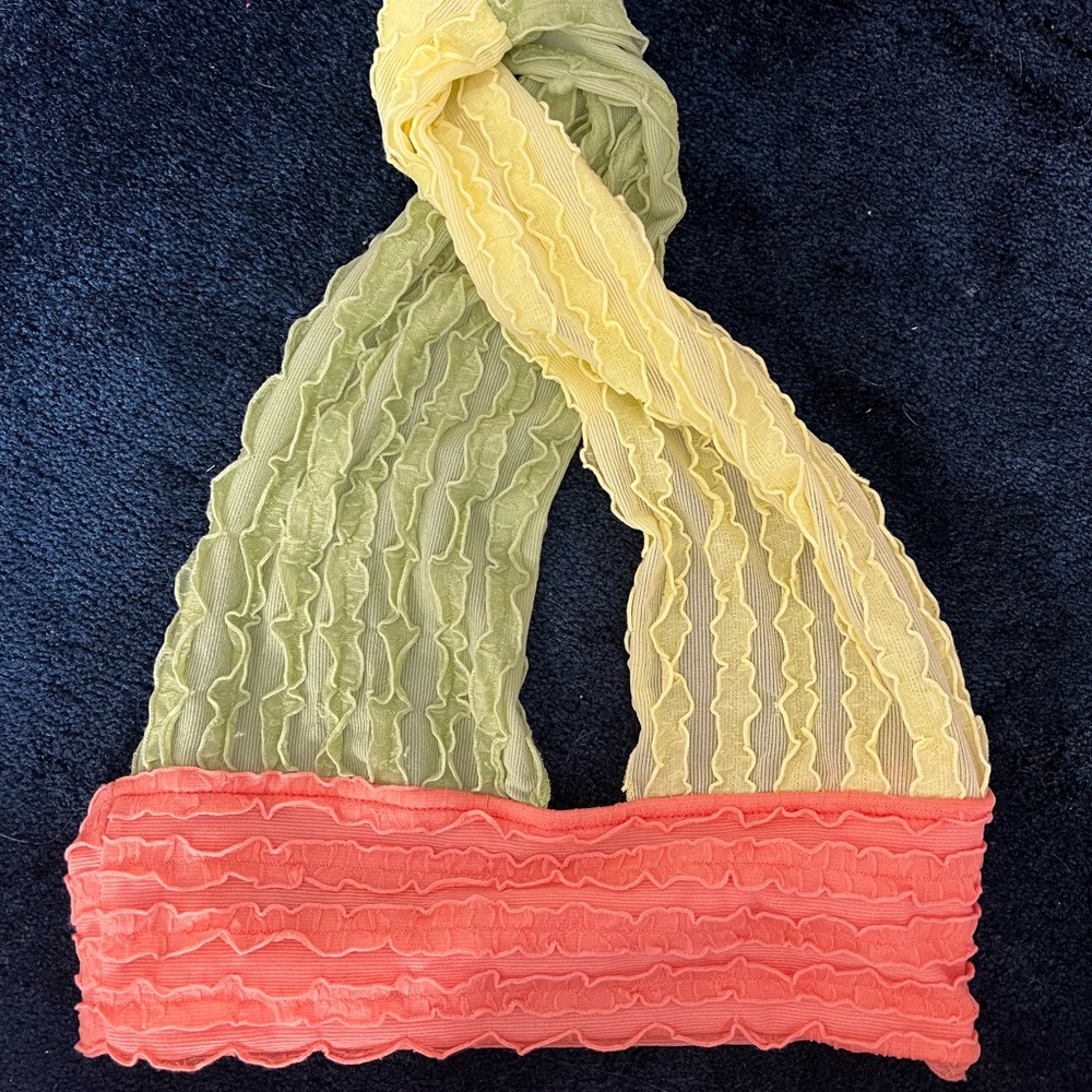 SHEIN Cross Neck Crop Top Set. Size SMALL. Never Worn. (SWIPE FOR PICTURES)